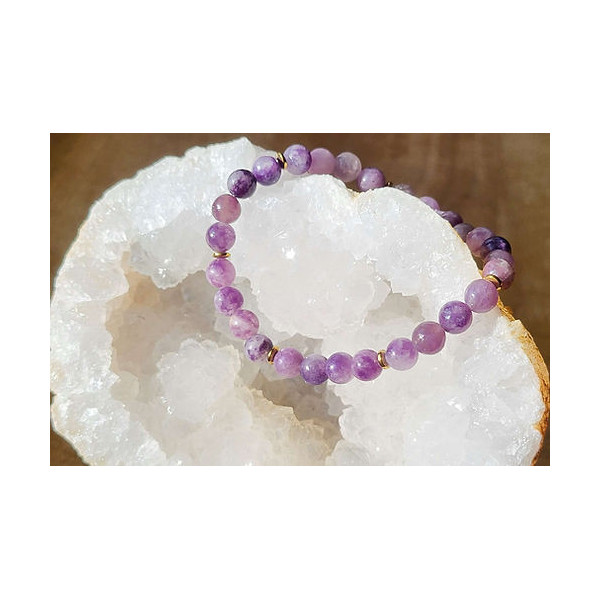 Bracelet  Lépidolite