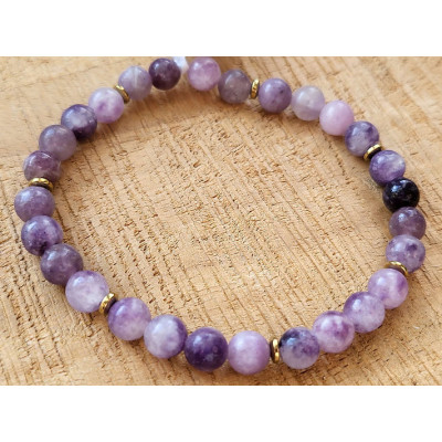 Bracelet  Lépidolite