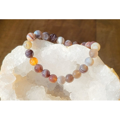Bracelet Agate du Botswana