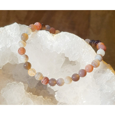 Bracelet Agate du Botswana