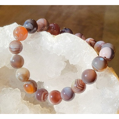 Bracelet Agate du Botswana