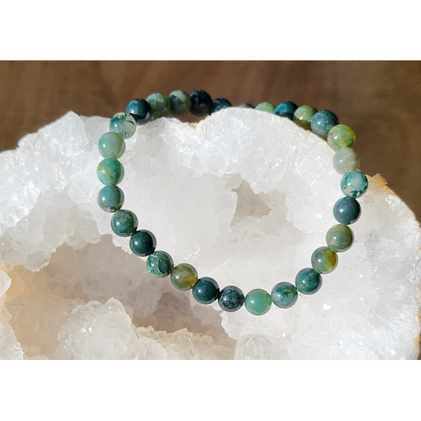 Bracelet Agate mousse
