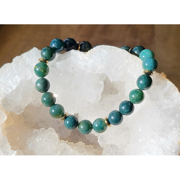 Bracelet Agate mousse