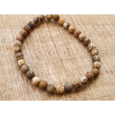 Bracelet Jaspe paysage mat