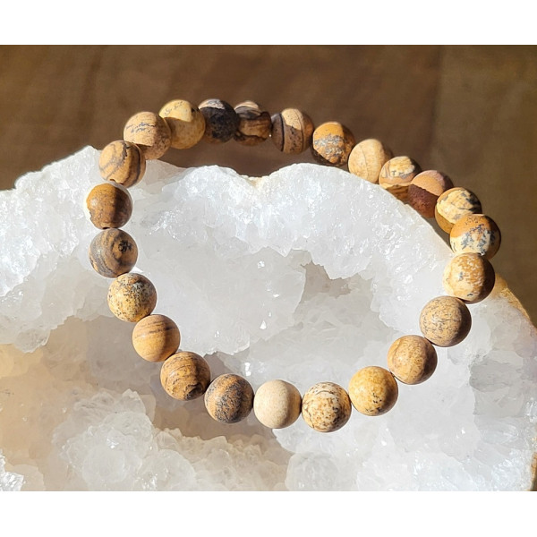 Bracelet Jaspe paysage mat