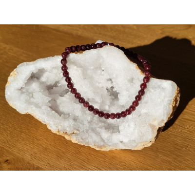 Bracelet Grenat 4 mm