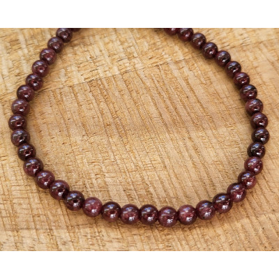 Bracelet Grenat 4 mm