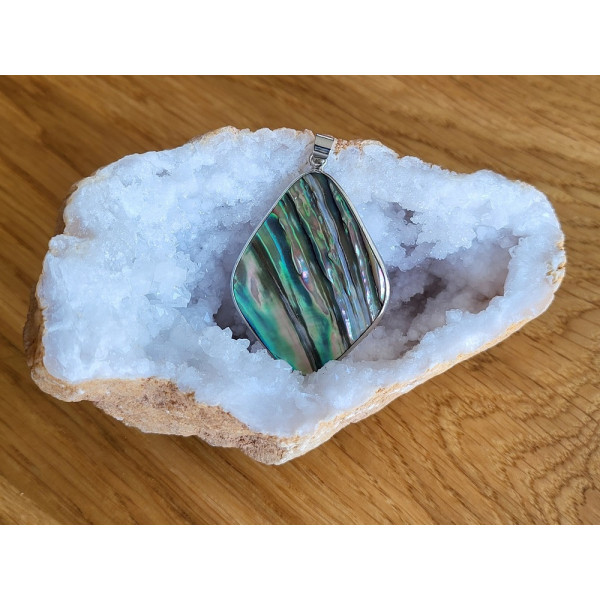 Pendentif Nacre Abalone Strié