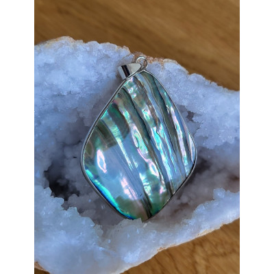 Pendentif Nacre Abalone Strié