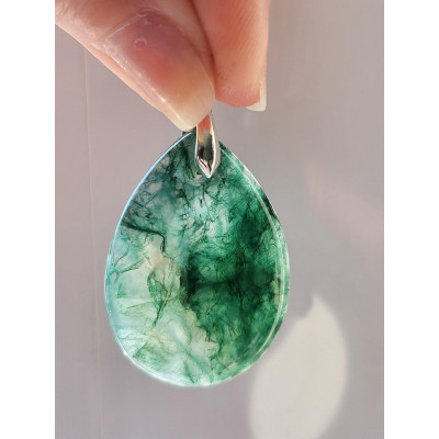 Pendentif Agate Mousse