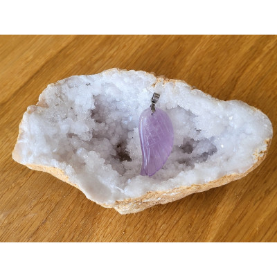 Pendentif Améthyste Aile d'ange