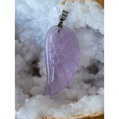Pendentif Améthyste Aile d'ange