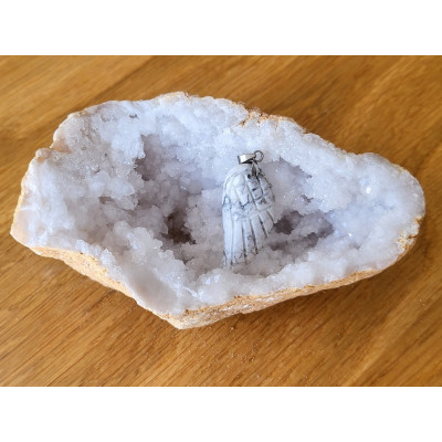 Pendentif Howlite Aile d'ange
