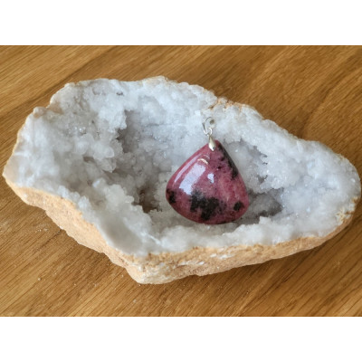 Pendentif Rhodonite