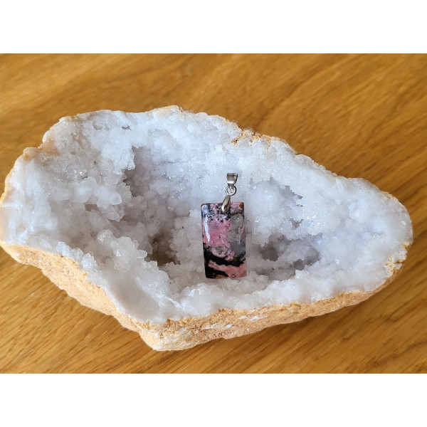 Pendentif Rhodonite