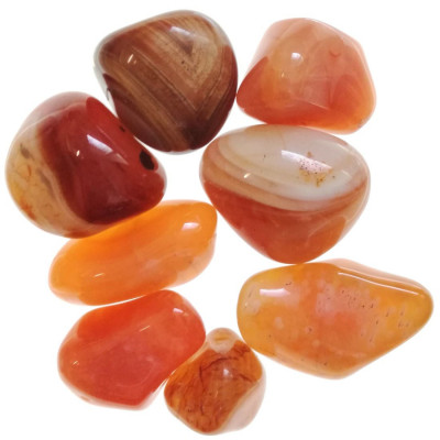 Pierre roulée Cornaline