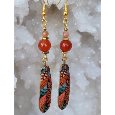 Boucles d'oreilles Plumes