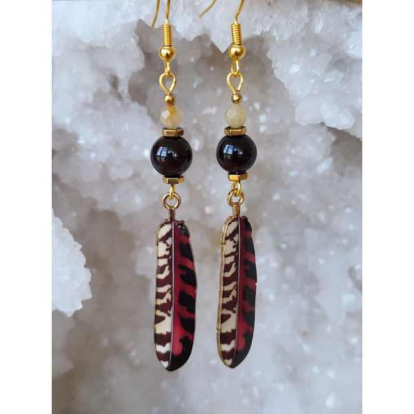 Boucles d'oreilles Plumes