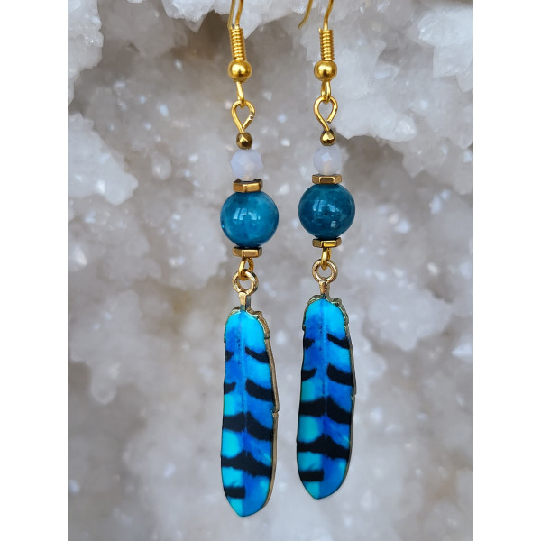 Boucles d'oreilles Plumes