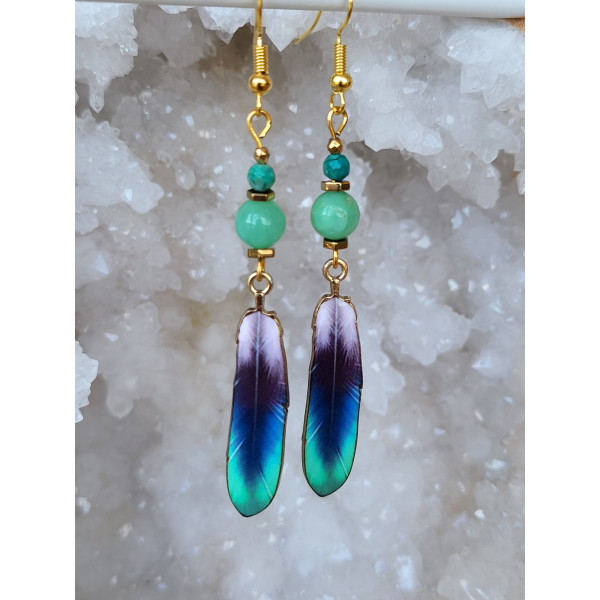 Boucles d'oreilles Plumes