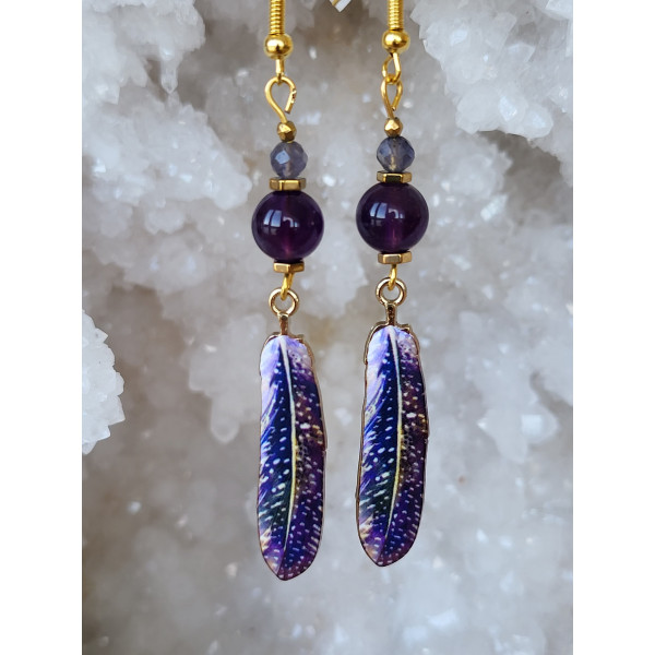 Boucles d'oreilles Plumes