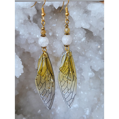 Boucles d'oreilles ailes de Fée
