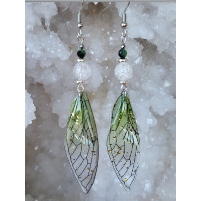 Boucles d'oreilles ailes de Fée