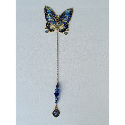 Marque page Papillon Bleu