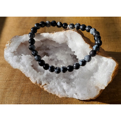 Bracelet Obsidienne Moucheté