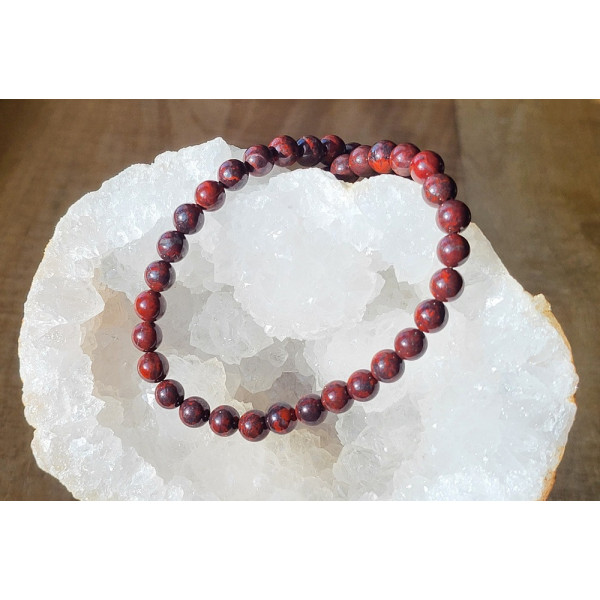 Bracelet Jaspe Rouge Bréchique