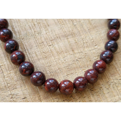 Bracelet Jaspe Rouge Bréchique