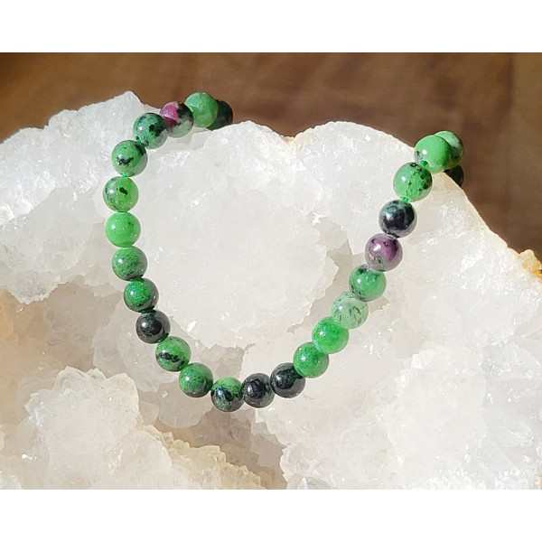 Bracelet Rubis-Zoïsite
