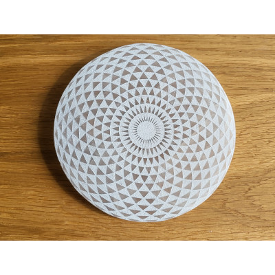 Plaque sélénite Rosace