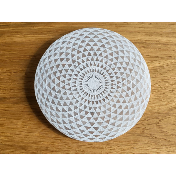 Plaque sélénite Rosace