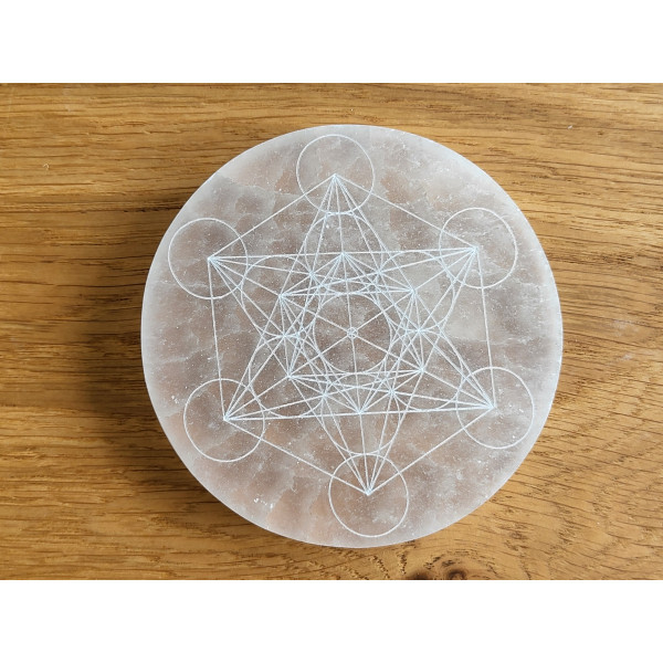 Plaque sélénite Métatron