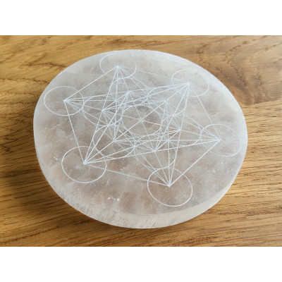 Plaque sélénite Métatron