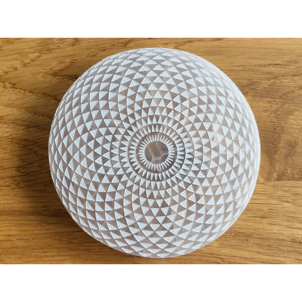 Plaque sélénite Rosace