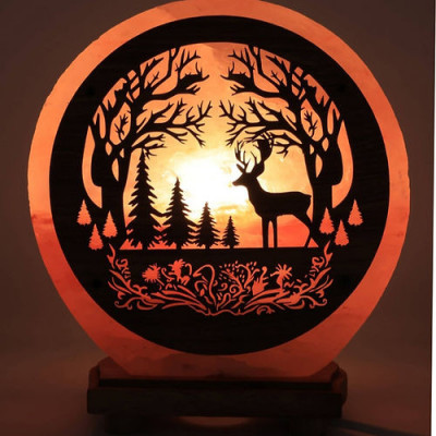 Lampe de sel  "fôret"