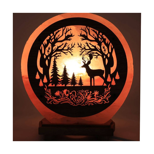 Lampe de sel  "fôret"