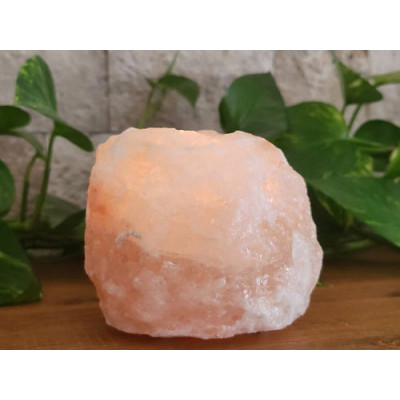 Bougeoir en pierre de sel