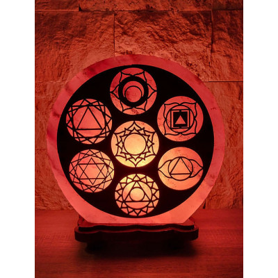 Lampe de sel de l’Himalaya 7 chakras