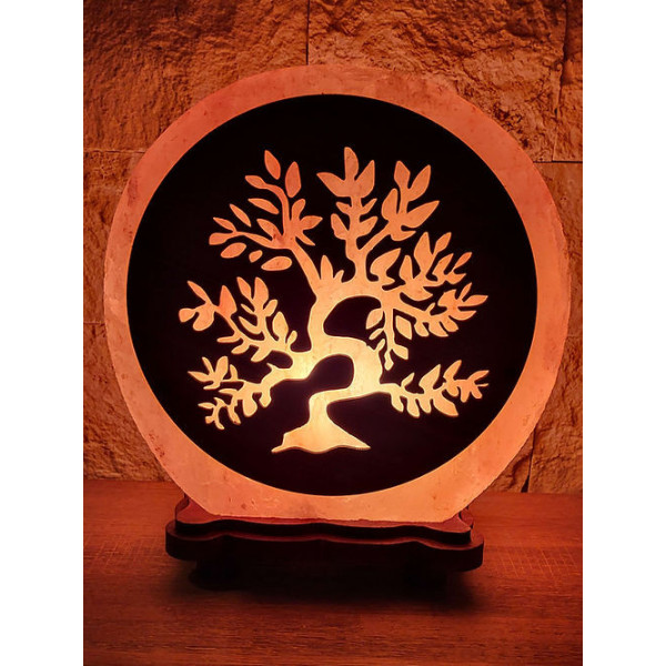 Lampe de sel de l'Himalaya Arbre de vie