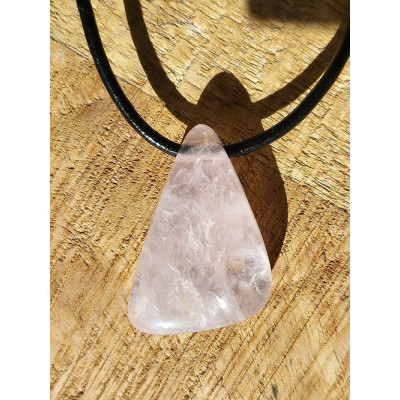 Pendentif Quartz rose
