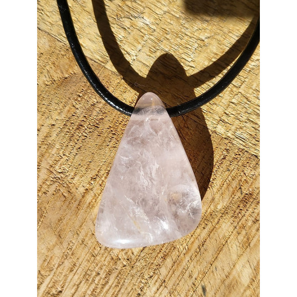 Pendentif Quartz rose
