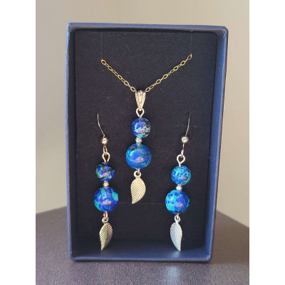 Parure Azurite-Malachite