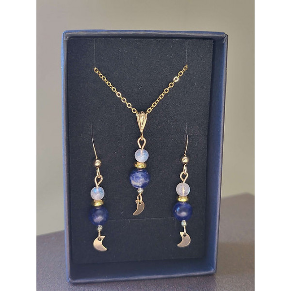 Parure Sodalite - Peristérite