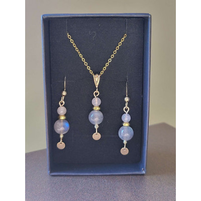 Parure en Labradorite
