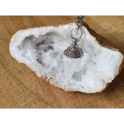 Pendule Cristal blanc