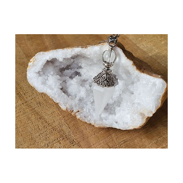 Pendule Cristal blanc